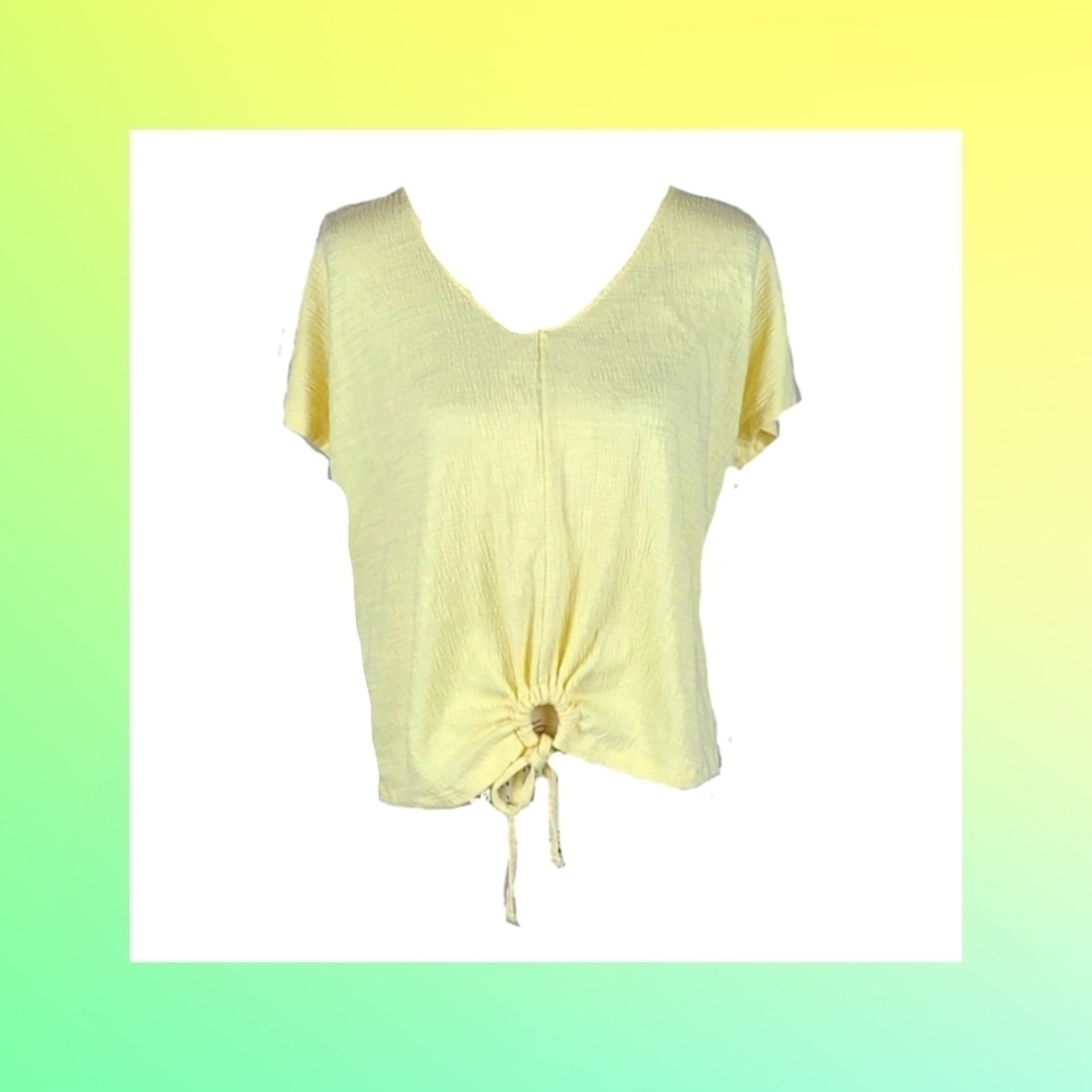 Iced Lemon 2000's Textured Top